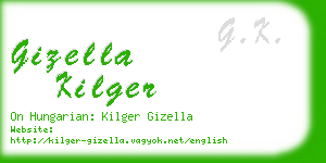 gizella kilger business card